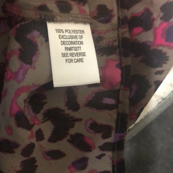 Purple leopard print cami - Picture 5 of 7